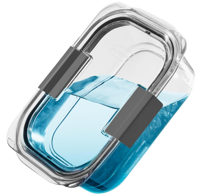 Rubbermaid Brilliance Food Storage Containers, BPA Free, Airtight Lids, Ideal for Lunch, Meal Prep & Leftovers, Set of 5 (3.2 Cup)