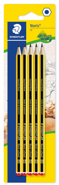 STAEDTLER 121-2 BK5D Noris School Graphite Pencils - HB Degree (Pack of 5), Grey