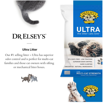 Dr. Elsey's Ultra Premium Clumping Cat Litter, 40 pound bag