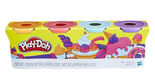 Play-Doh 4-Pack, Sweet Themed Non-Toxic Modelling Compound Set, Easter Crafts for Kids, Creative Toys for 2+ Year Olds, Arts and Crafts