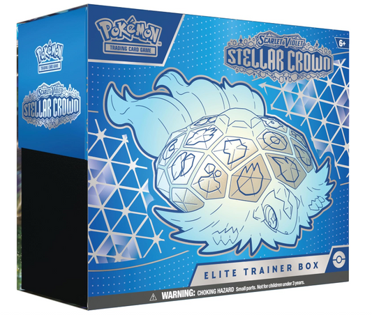 Pokémon TCG: Scarlet & Violet—Stellar Crown Elite Trainer Box (1 Full-Art Promo Card, 9 Boosters & Premium Accessories)