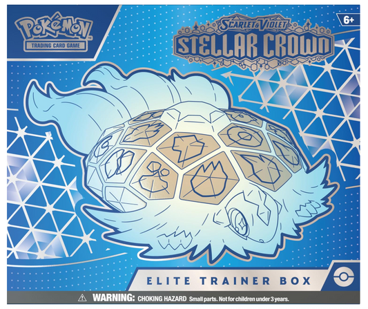 Pokémon TCG: Scarlet & Violet—Stellar Crown Elite Trainer Box (1 Full-Art Promo Card, 9 Boosters & Premium Accessories)