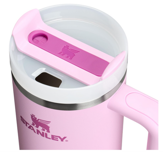 Stanley Quencher H2.0 Tumbler with Handle and Straw 30 oz | Flowstate 3-Position Lid | Cup Holder Compatible for Travel | Insulated Stainless Steel Cup | BPA-Free | Cherry Blossom