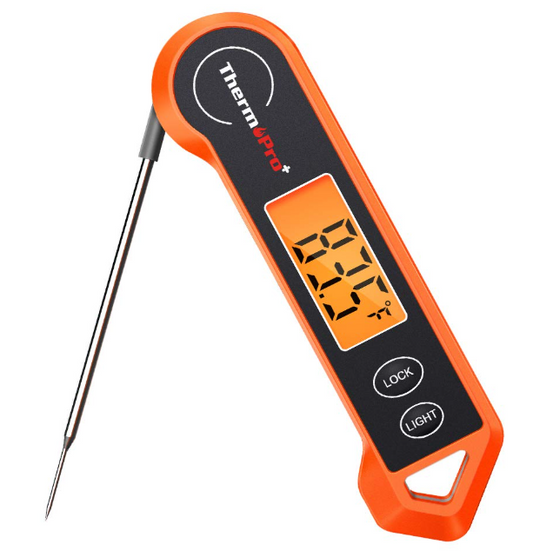 ThermoPro TP19H Digital Meat Thermometer for Cooking with Ambidextrous Backlit and Motion Sensing Kitchen Cooking Food Thermometer for BBQ Grill Smoker Oil Fry Candy Instant Read Thermometer