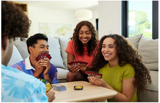 Mattel Games UNO Show ?em No Mercy Card Game for Kids, Adults & Family Parties and Travel With Extra Cards, Special Rules and Tougher Penalties., HWV18